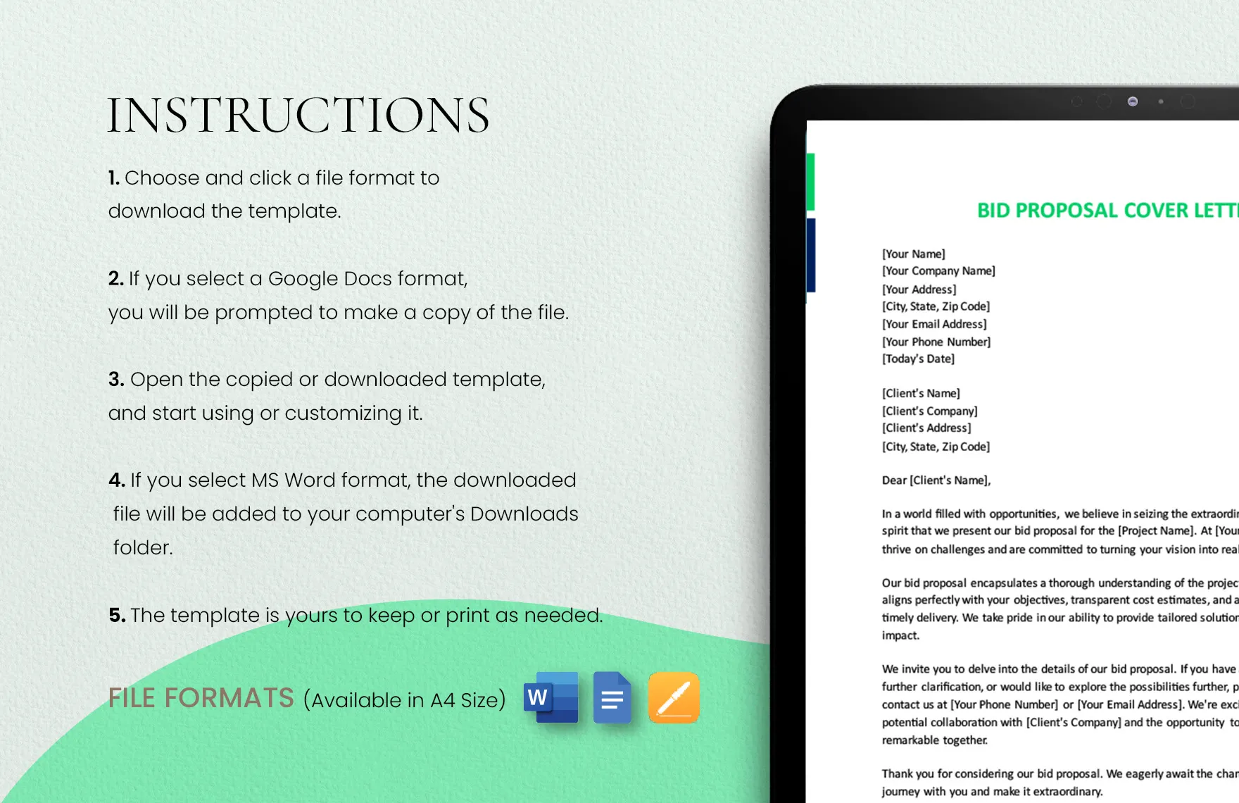 36111 bid proposal example