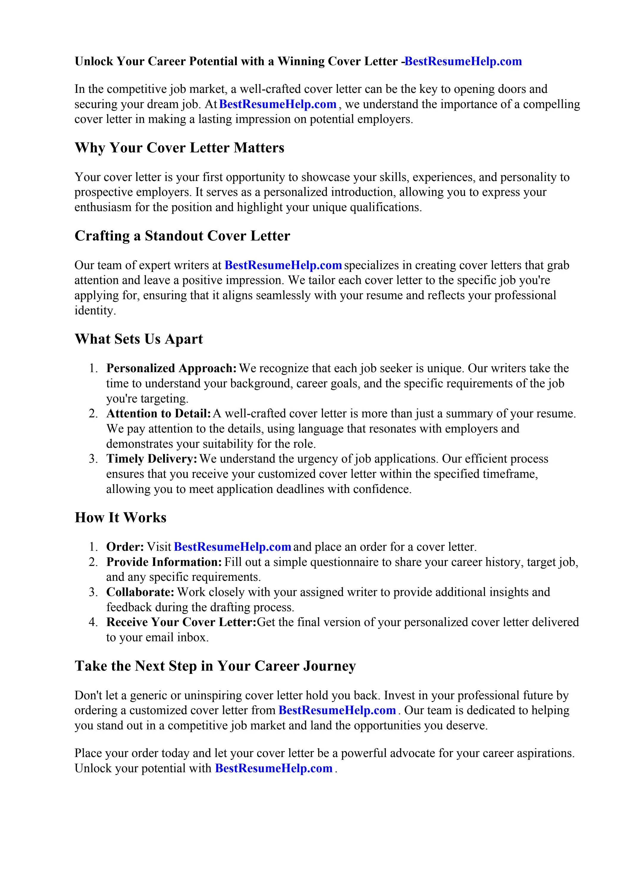 36112 tailoring cover letter