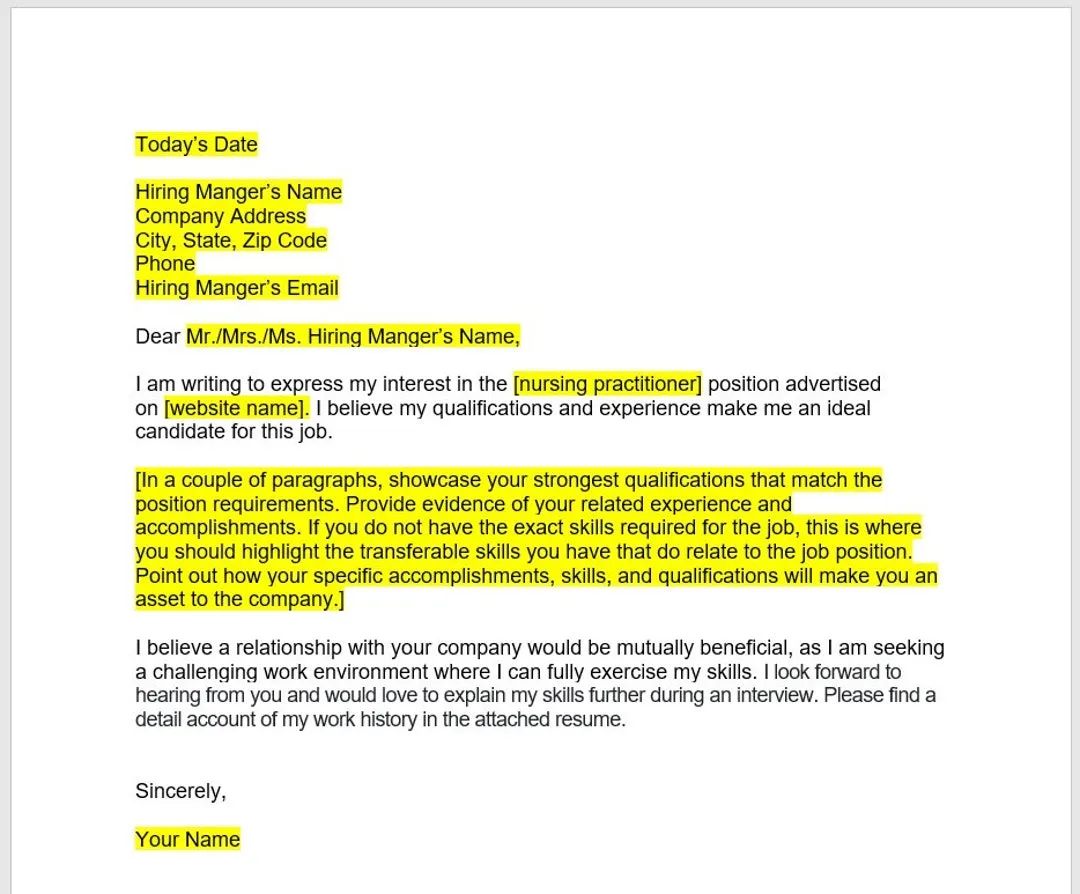 36115 cover letter structure