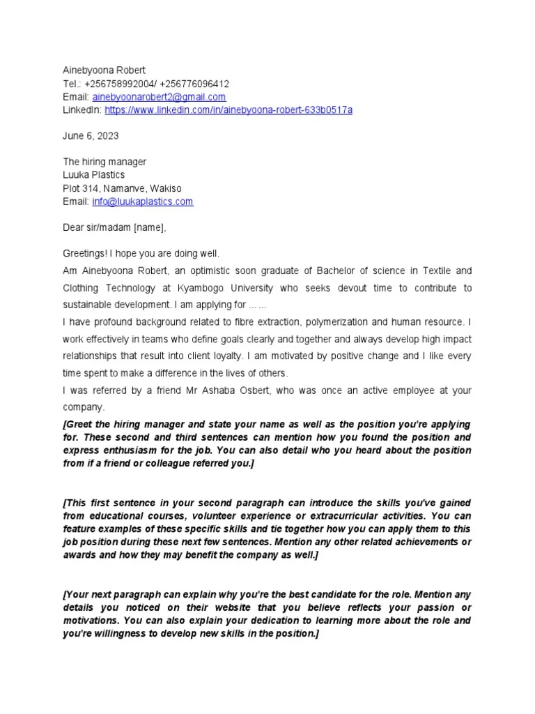 36120 cover letter no experience 1