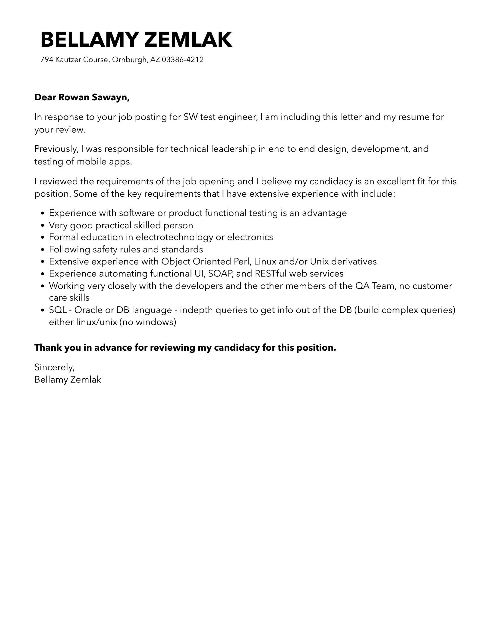 36121 cover letter formatting