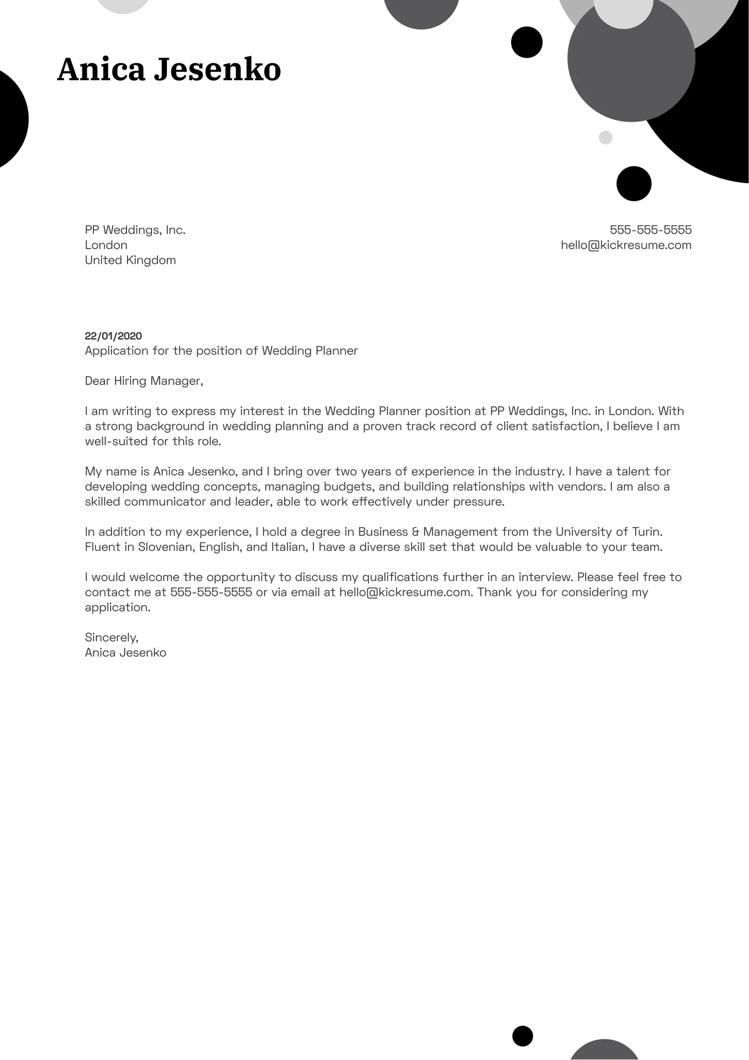 36122 report of marriage cover letter 2