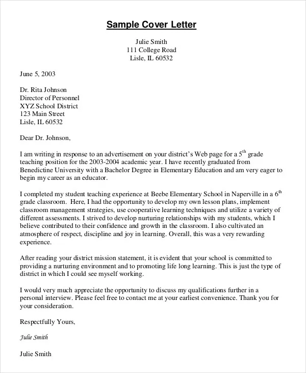 36133 cover letter header