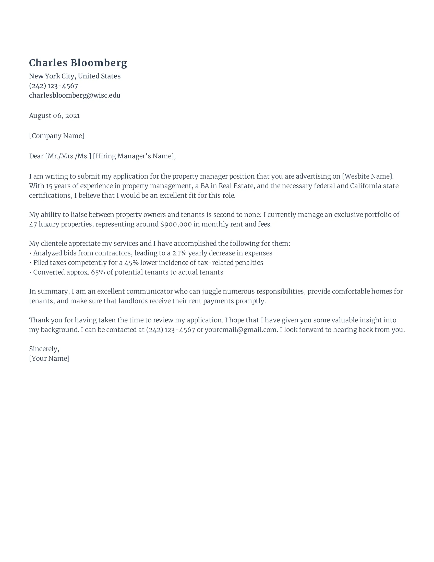 36137 cover letter formatting