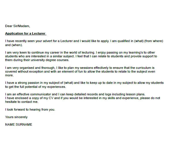 36150 lecturer cover letter header