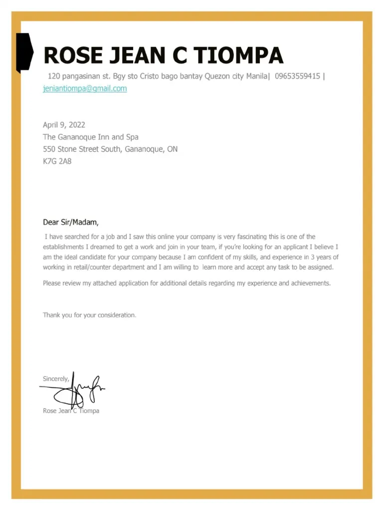 36154 cover letter format