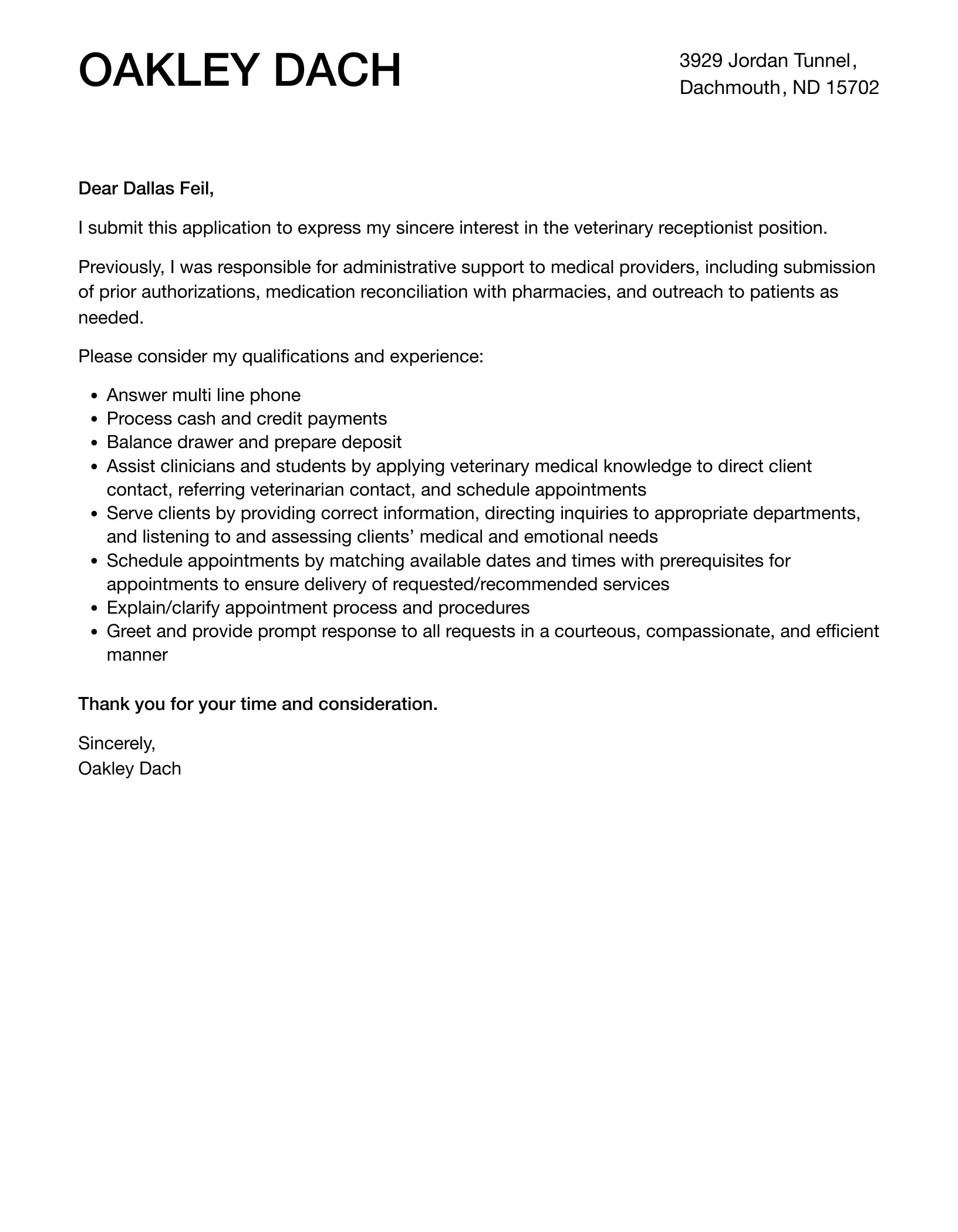 36155 veterinary receptionist with pet