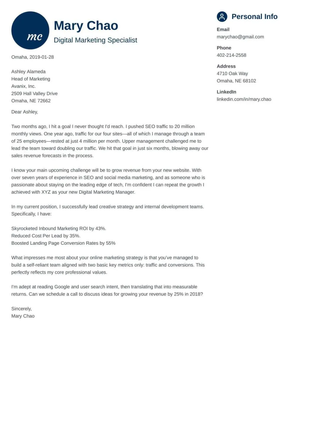 36166 cover letter format body paragraphs