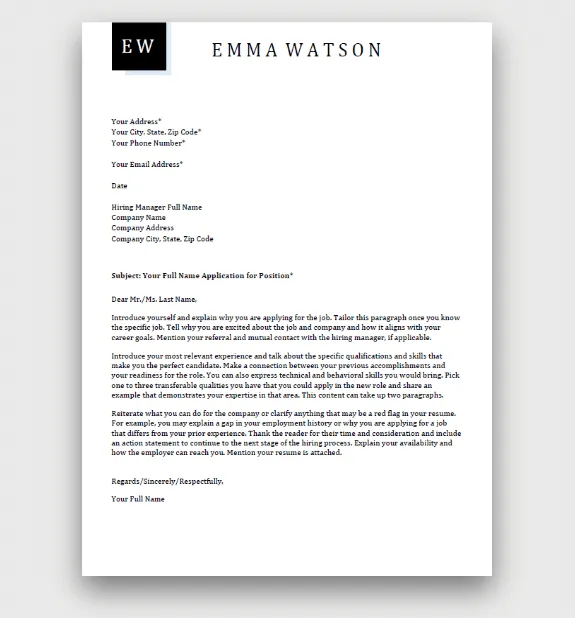 36167 cover letter template guide image1