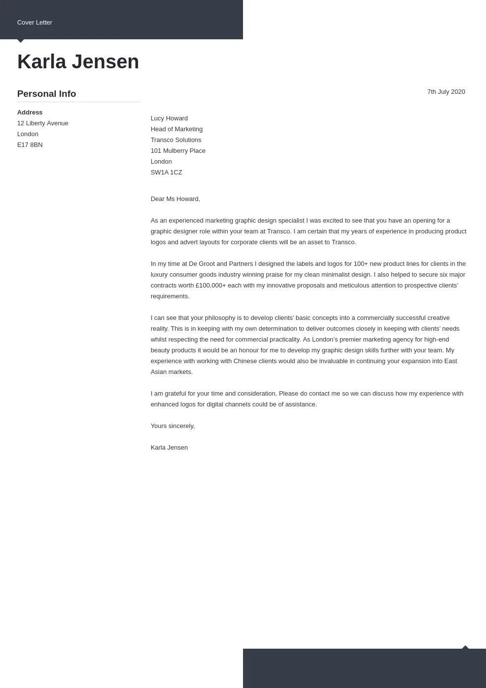 36168 cover letter formatting guide