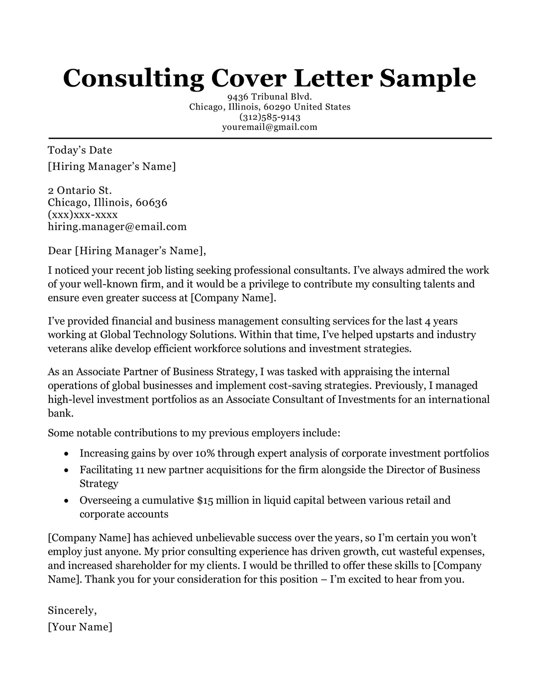 36178 consulting cover letter skills