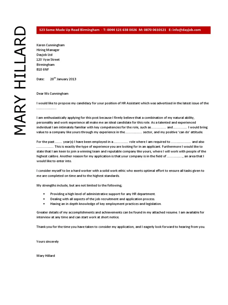 36192 cover letter hr importance