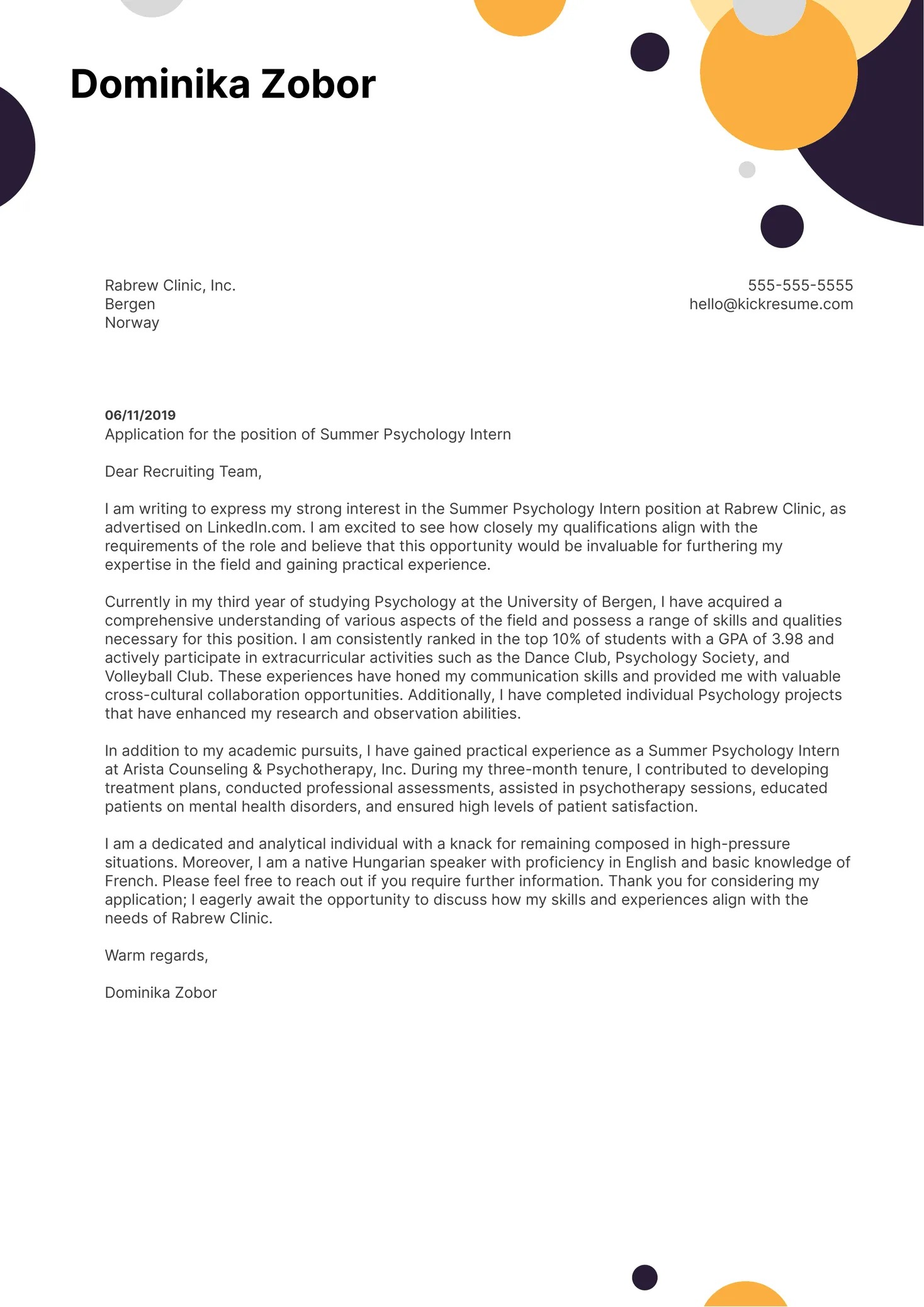 36228 clinical psychologist cover letter