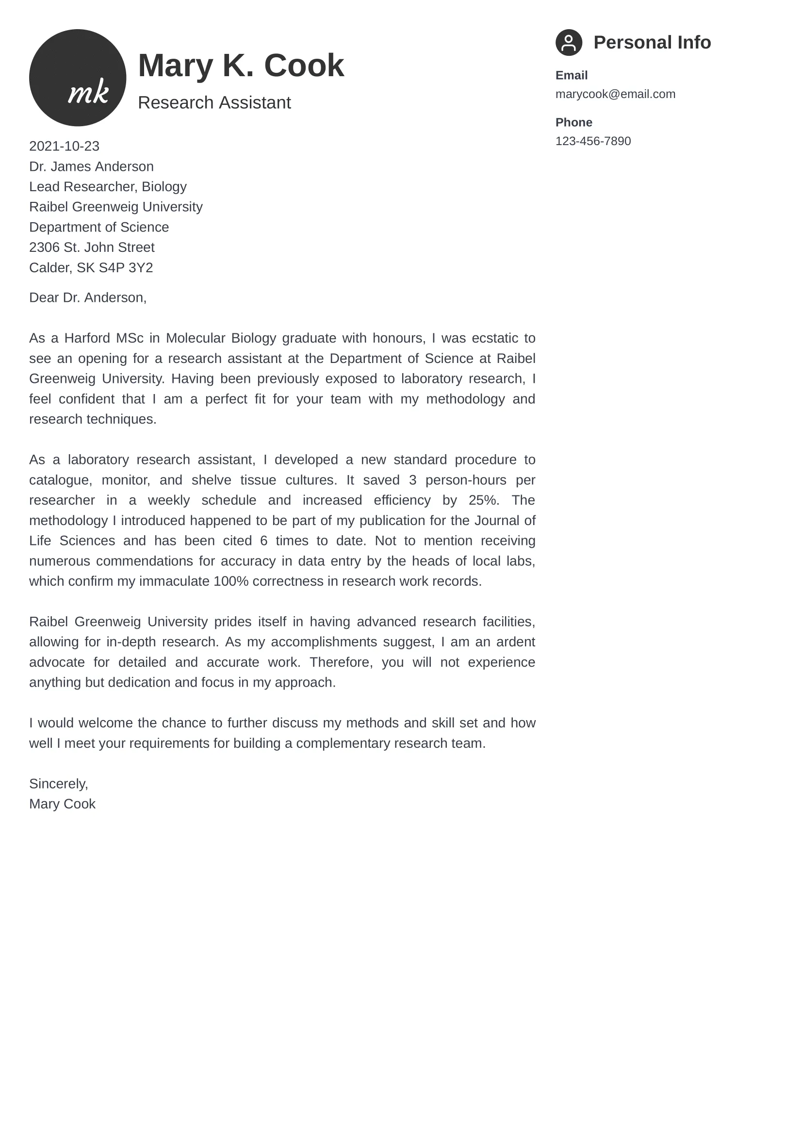 36255 professional cover letter