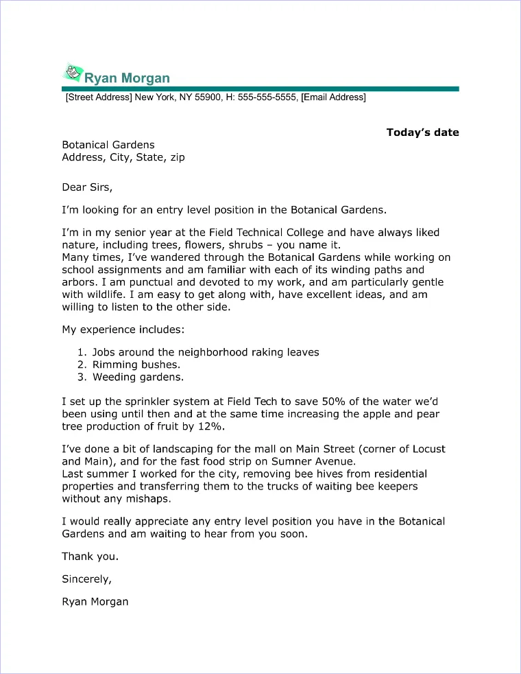 36259 entry level cover letter tips