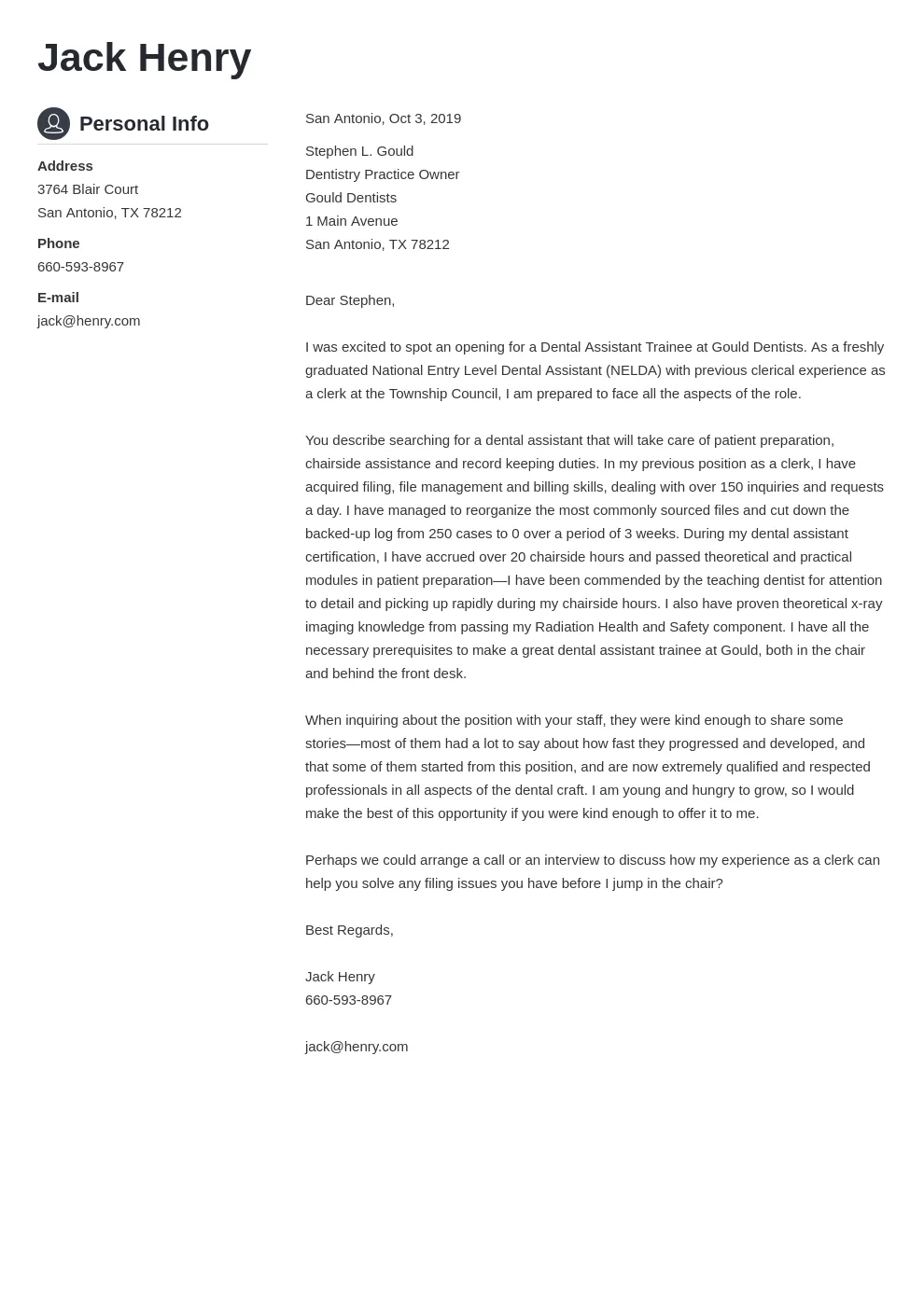 36260 dental assistant enthusiasm