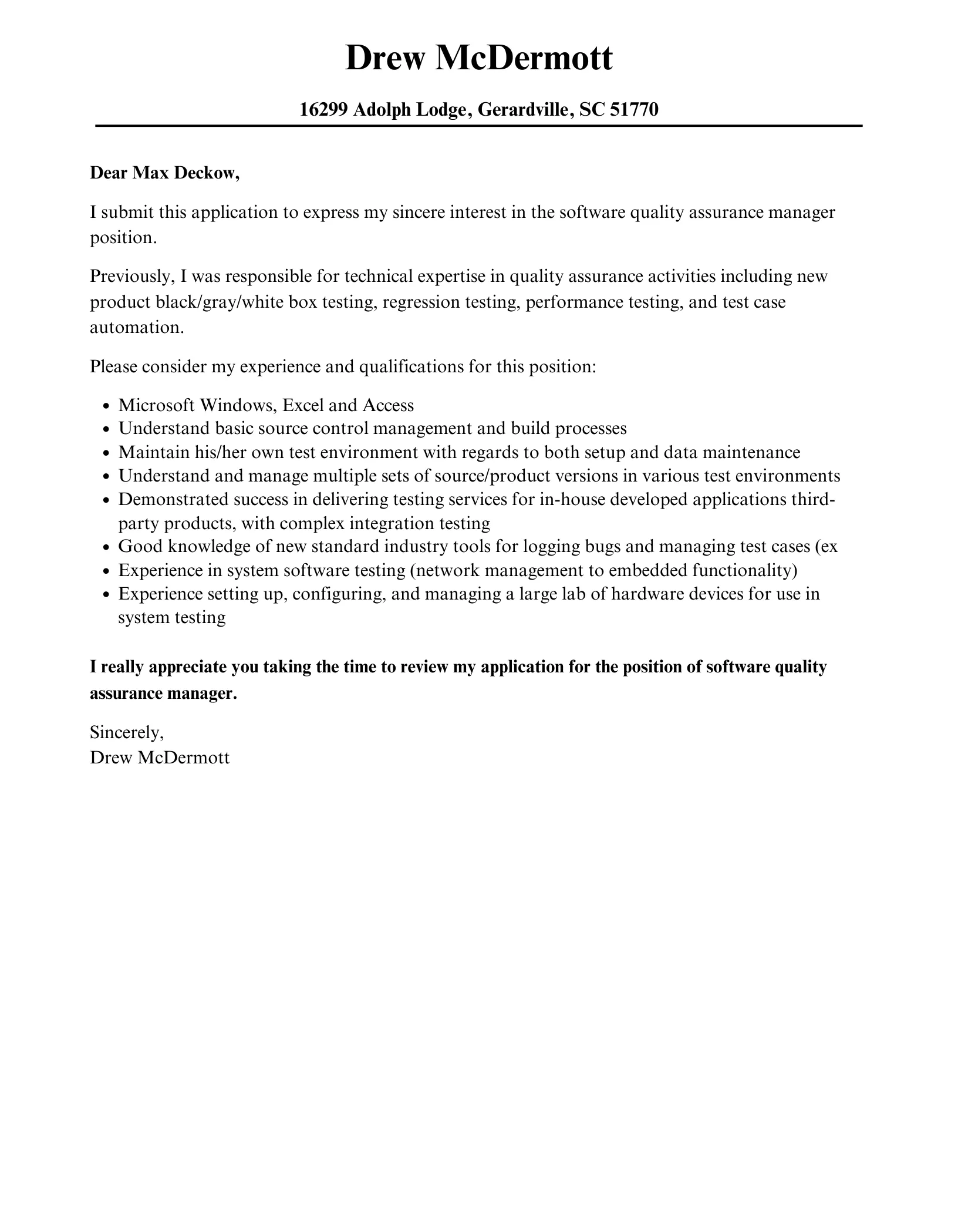 36265 structuring cover letter