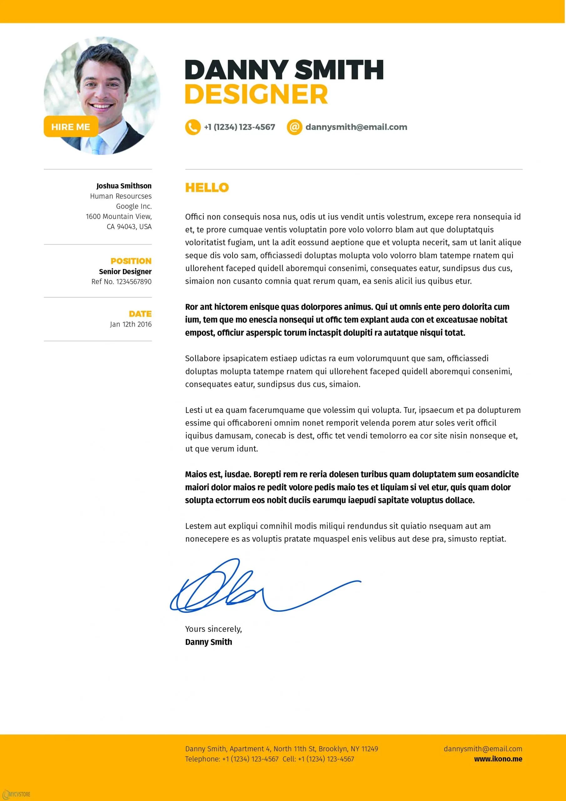 36266 creative cover letter sample