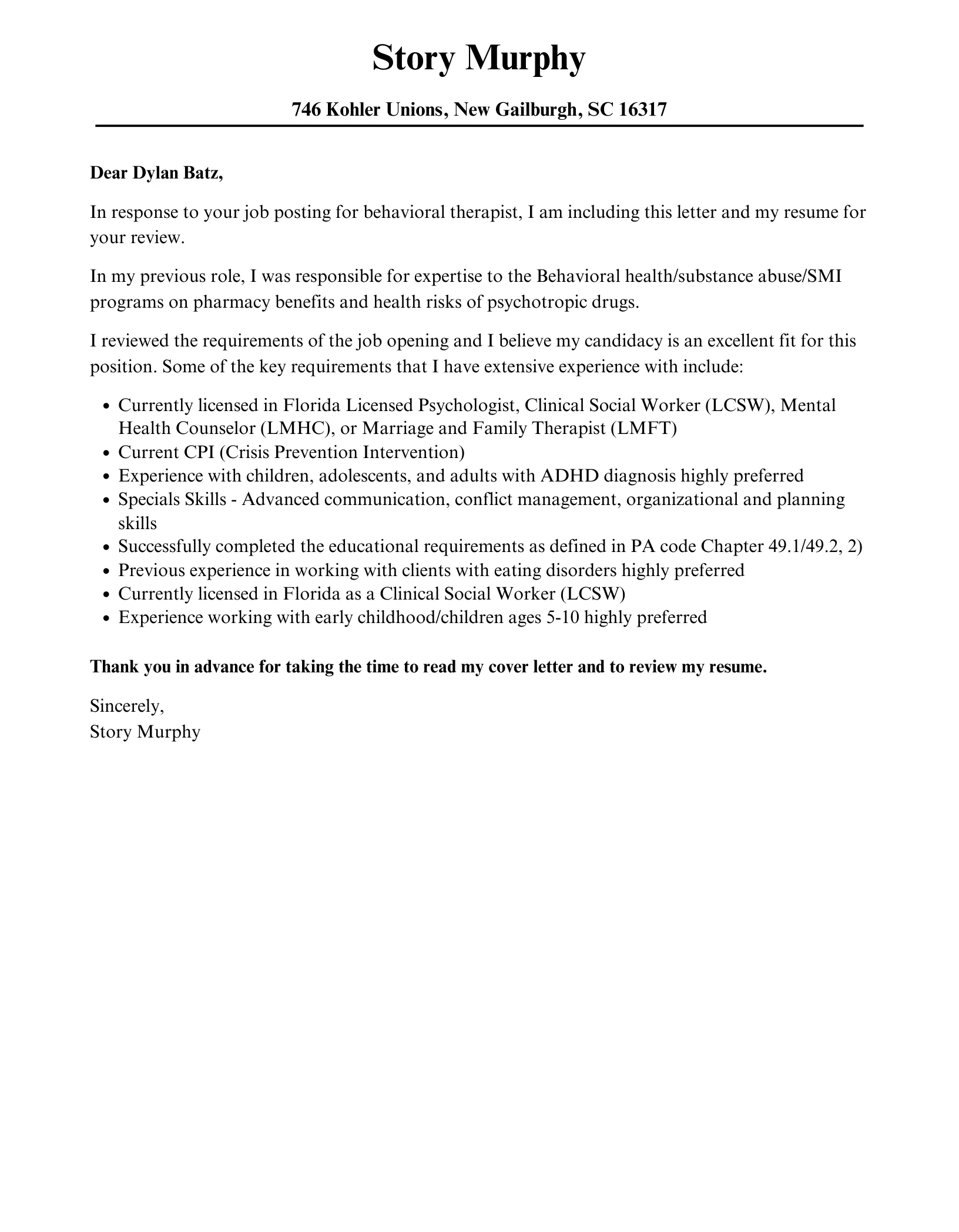 36272 professional cover letter