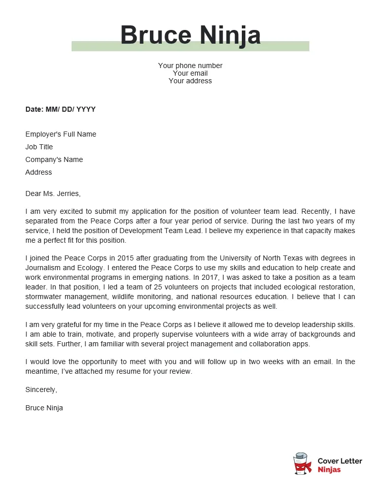 36274 cover letter formatting