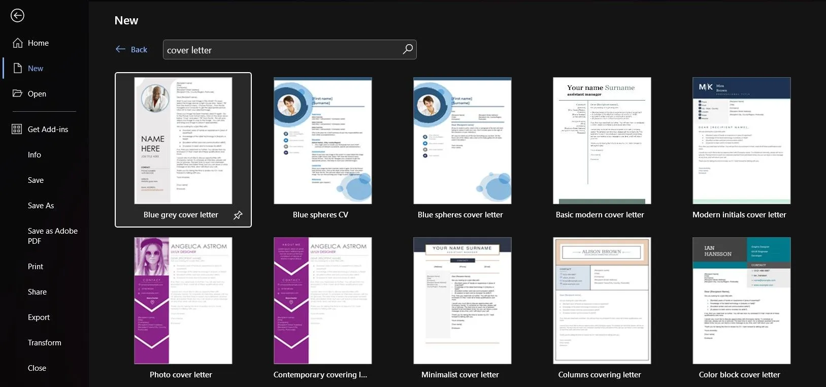 36280 signature placement cover letter
