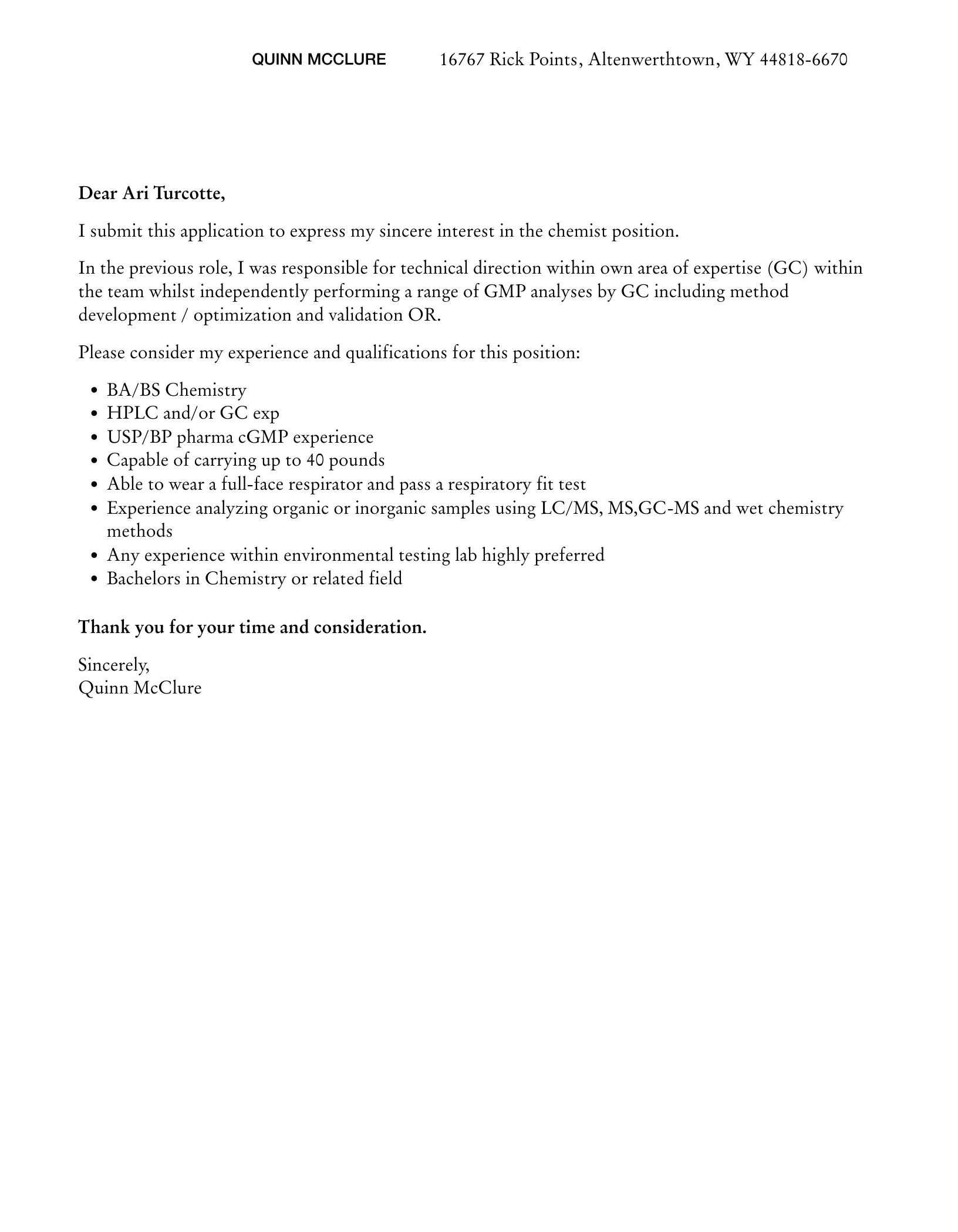 36283 chemist cover letter editing