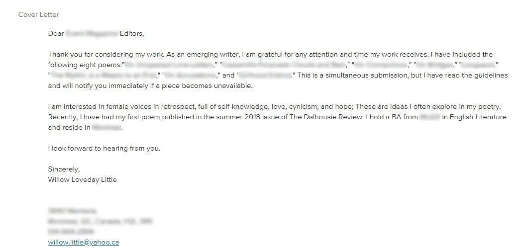 36285 poetry cover letter example