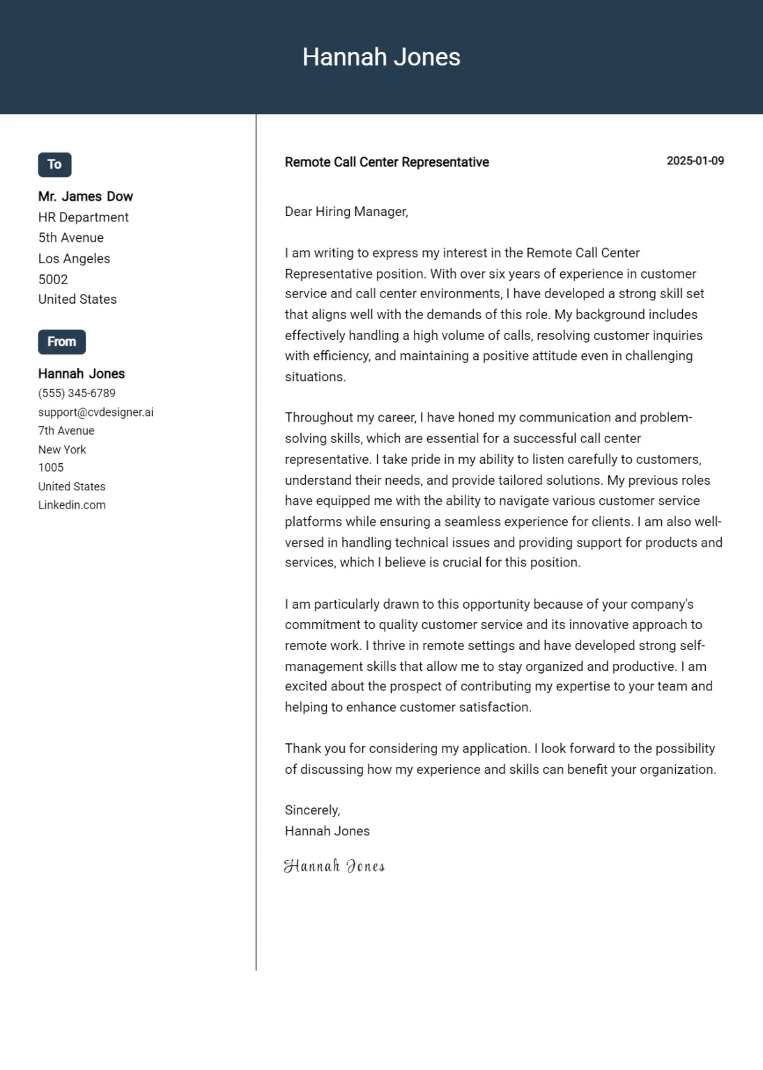 36287 cover letter formatting