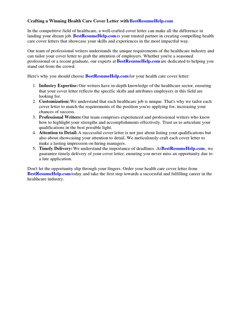 36296 healthcare cover letter header