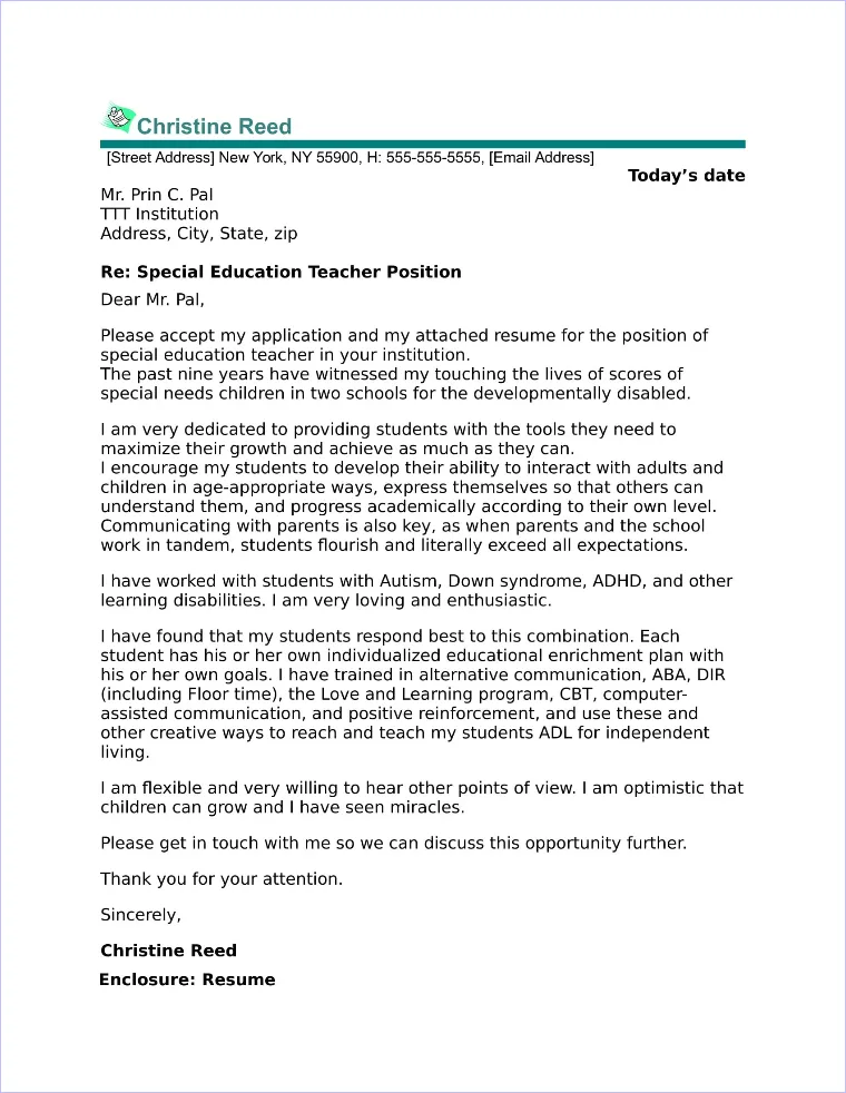 36302 entry level special education cover letter image4