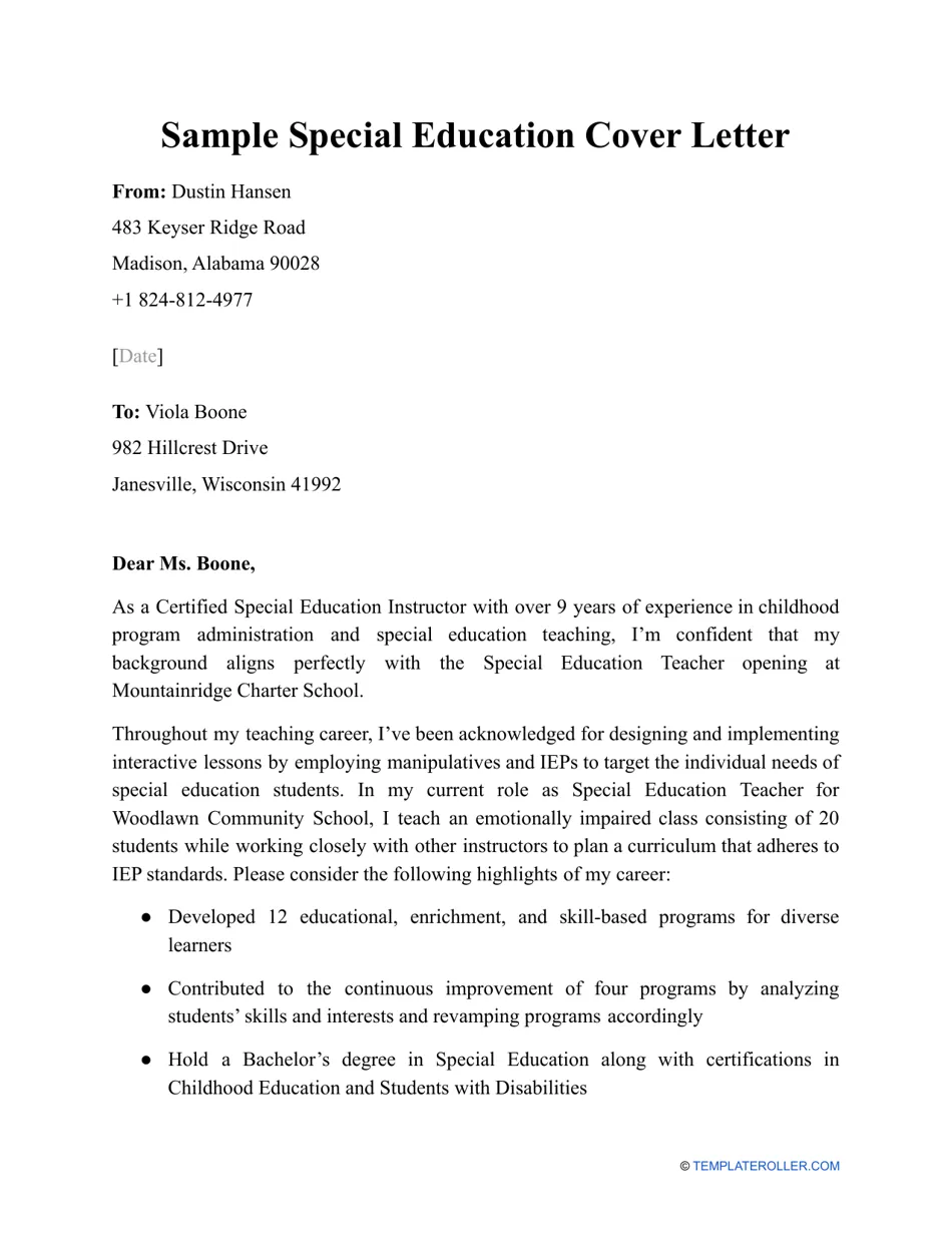 36302 entry level special education cover letter image5