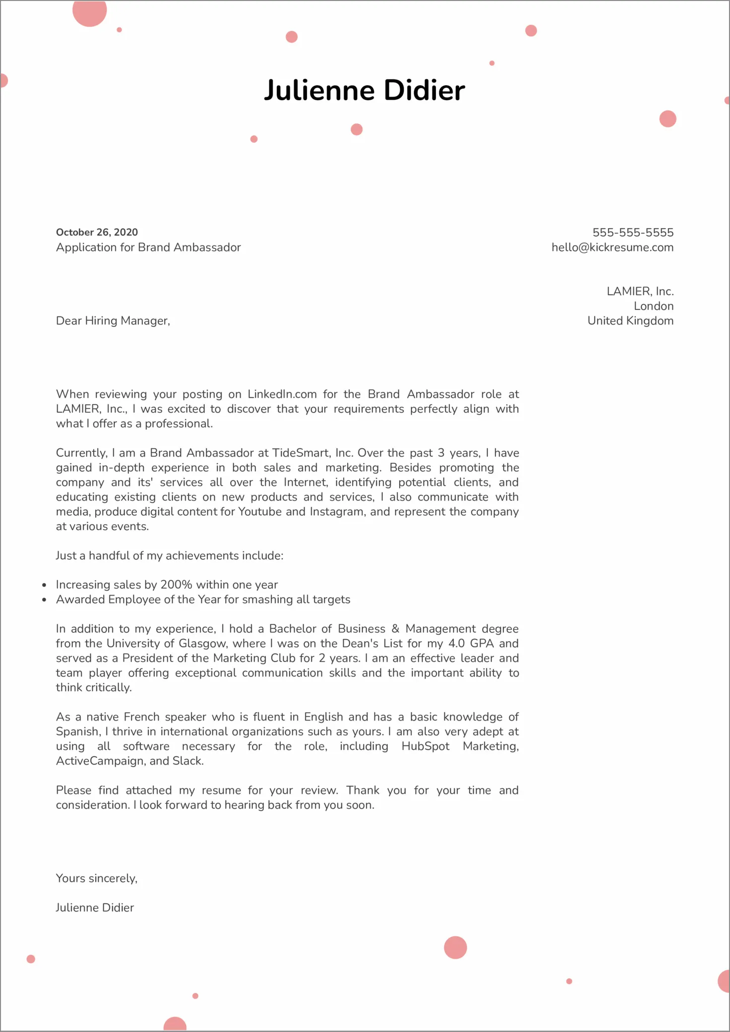 36312 brand ambassador achievements