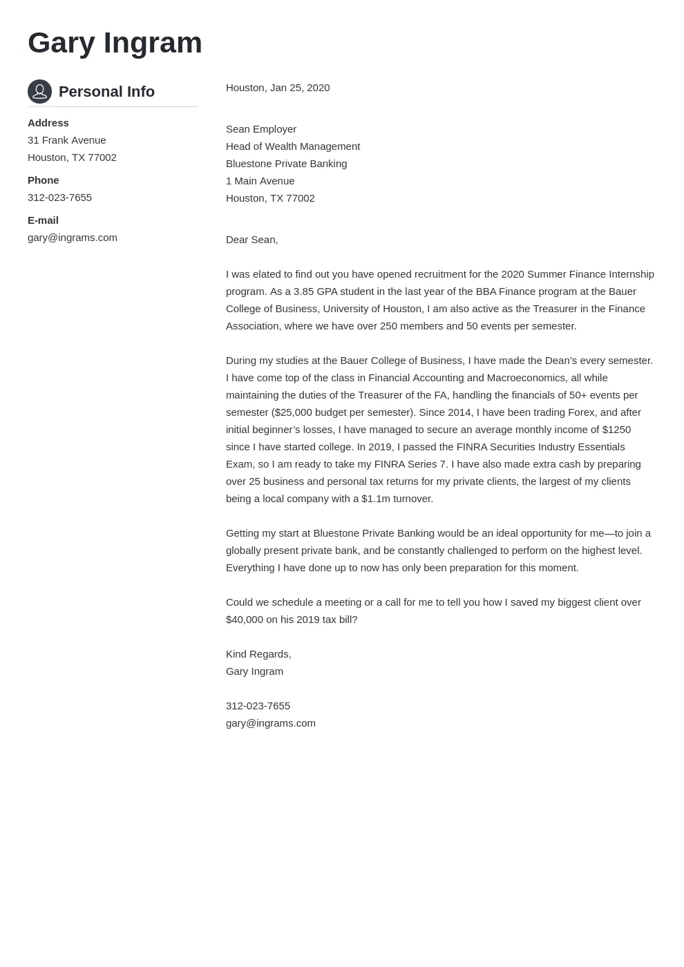 36321 finance cover letter achievements