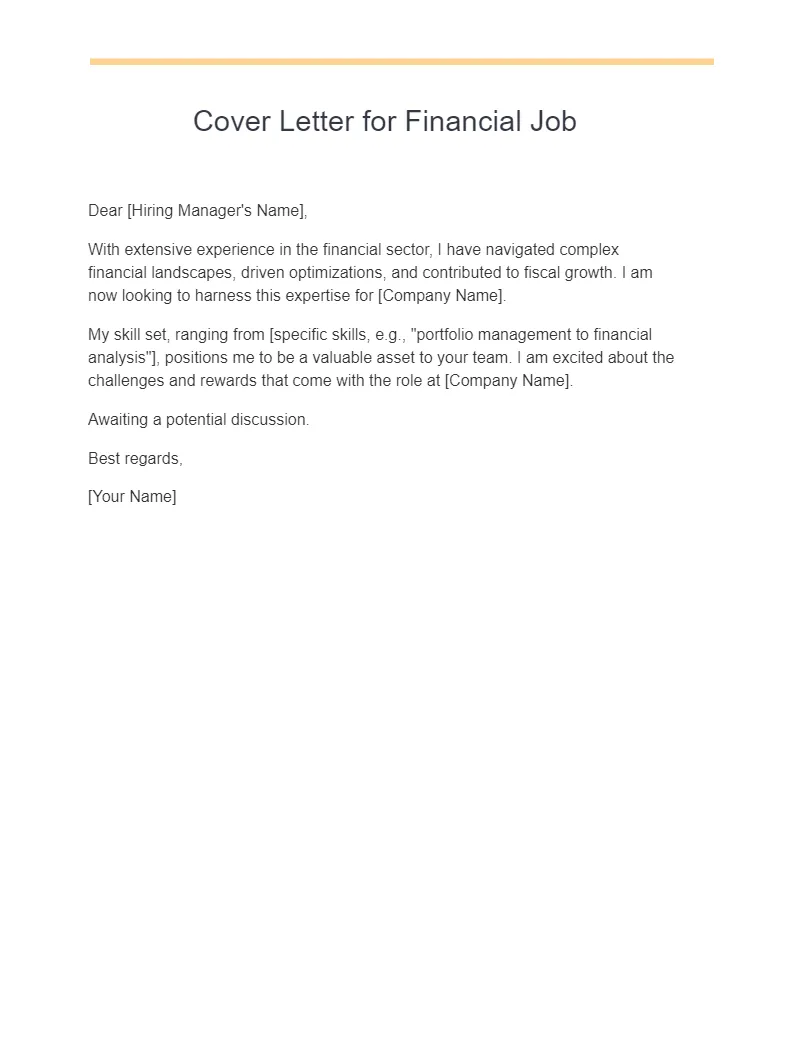 36321 finance cover letter portfolio management