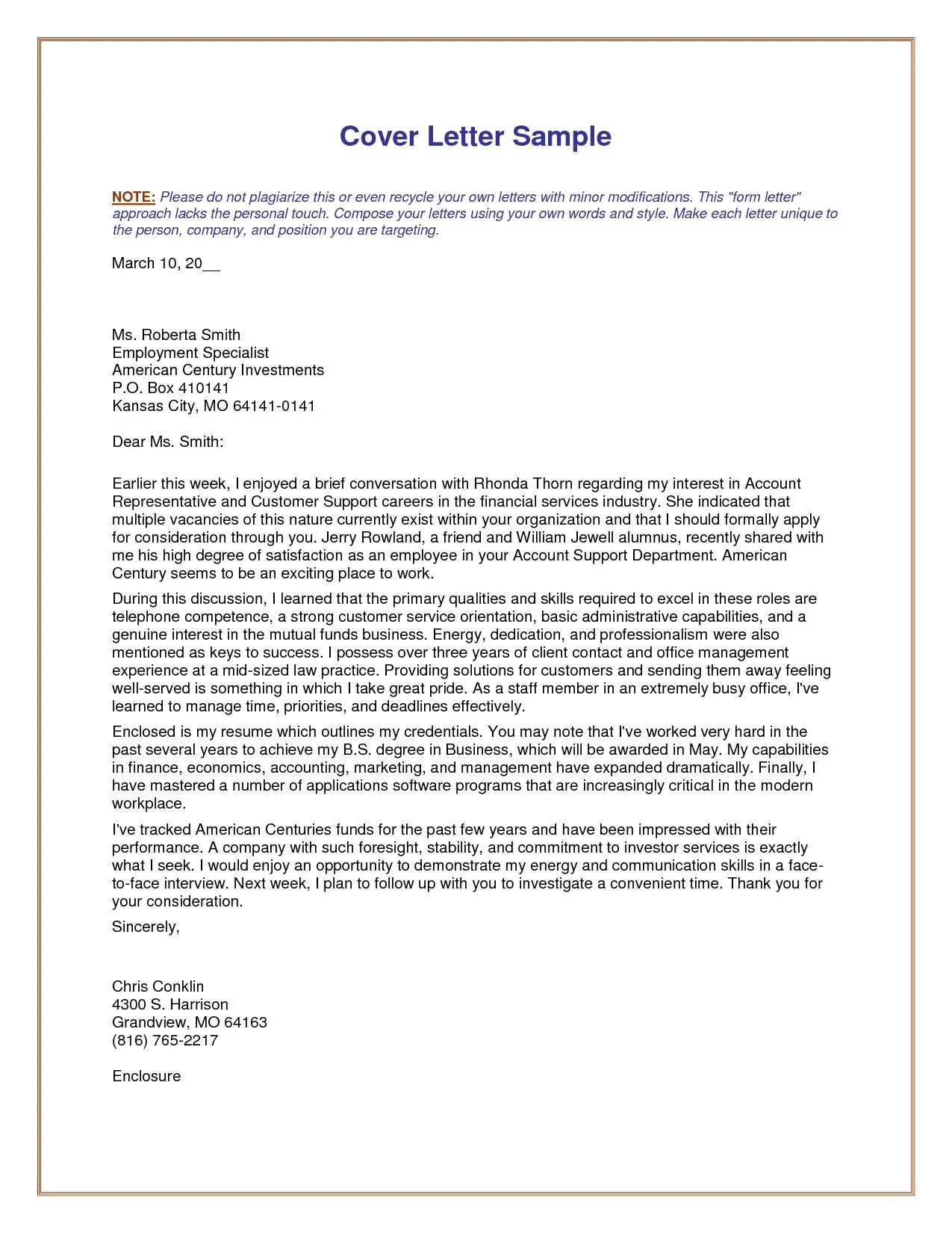 36326 cover letter writing