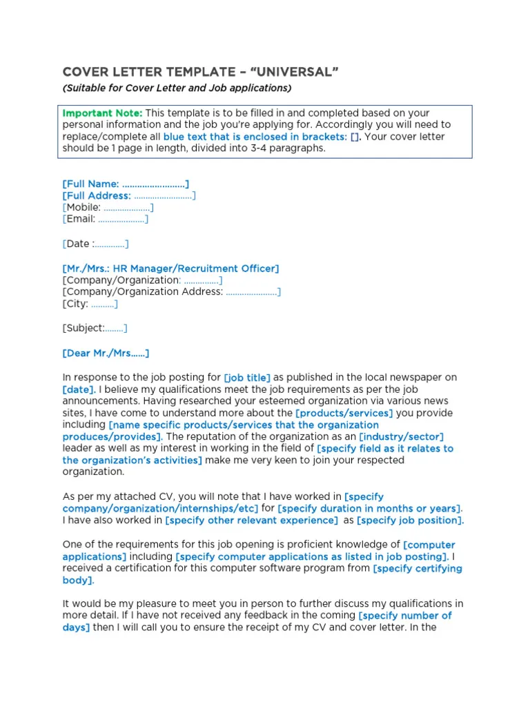 36331 cover letter example