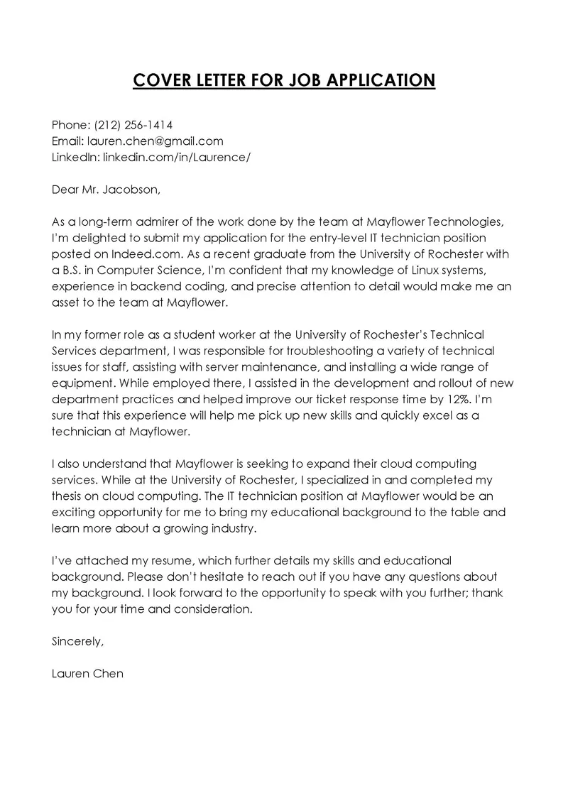 36333 cover letter closing