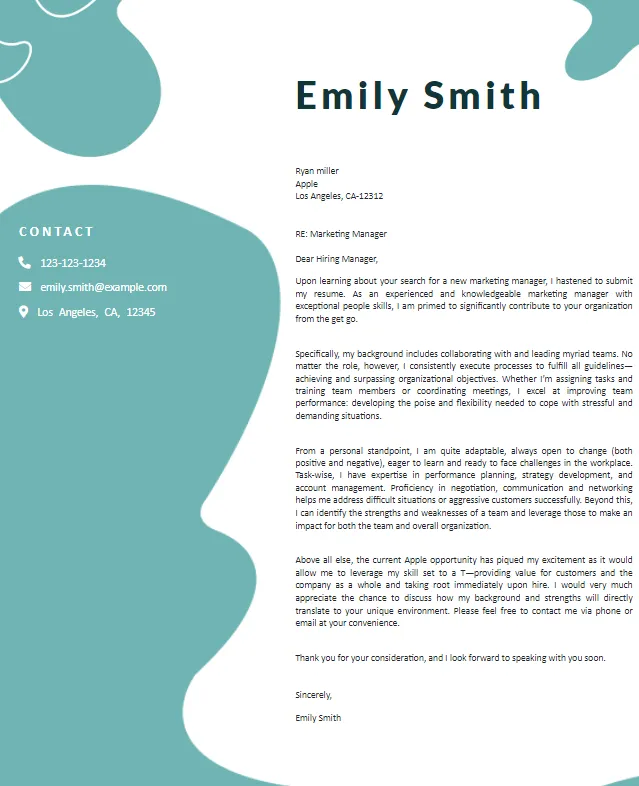 36335 cover letter format closing