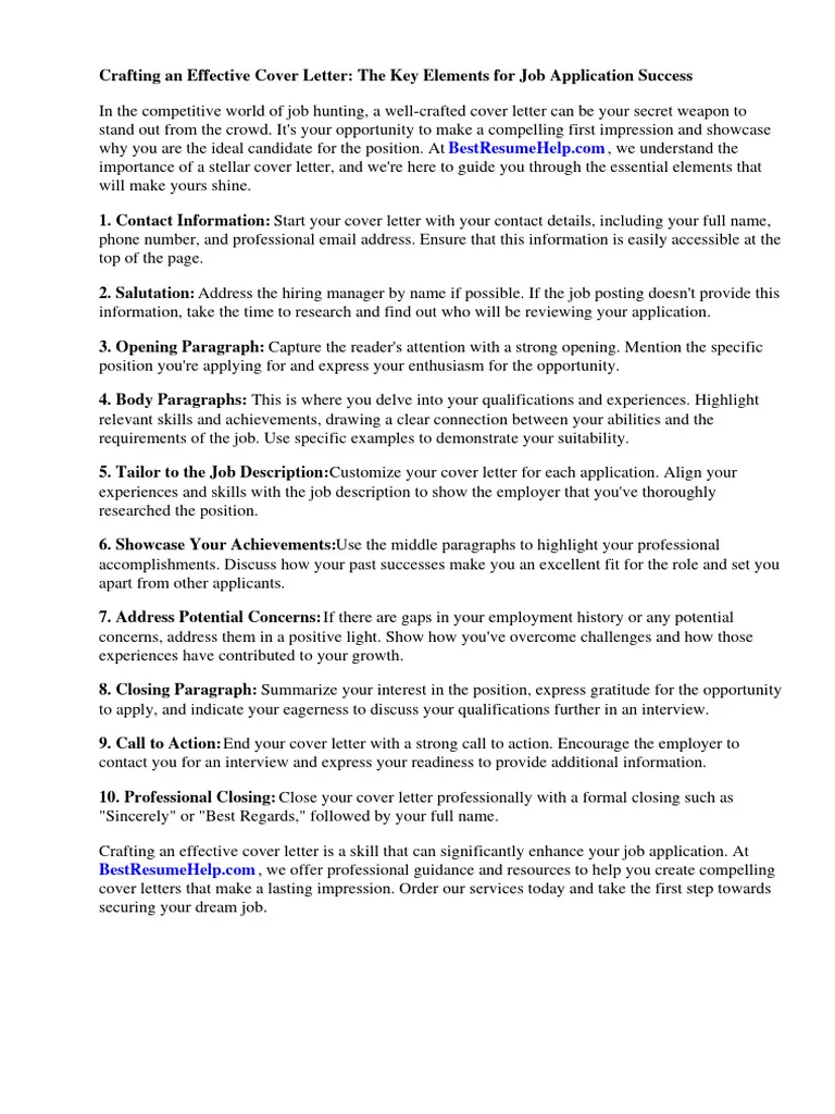 36336 cover letter format