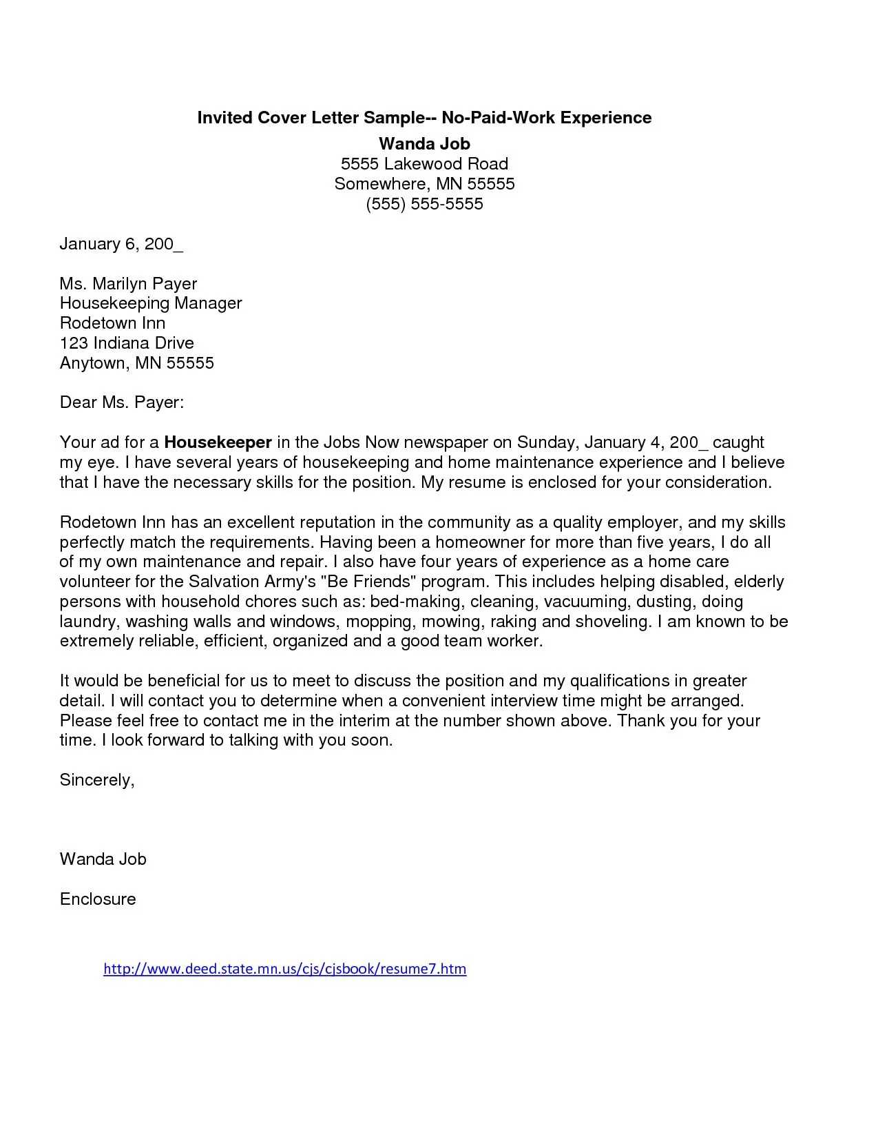 36338 structuring a cover letter