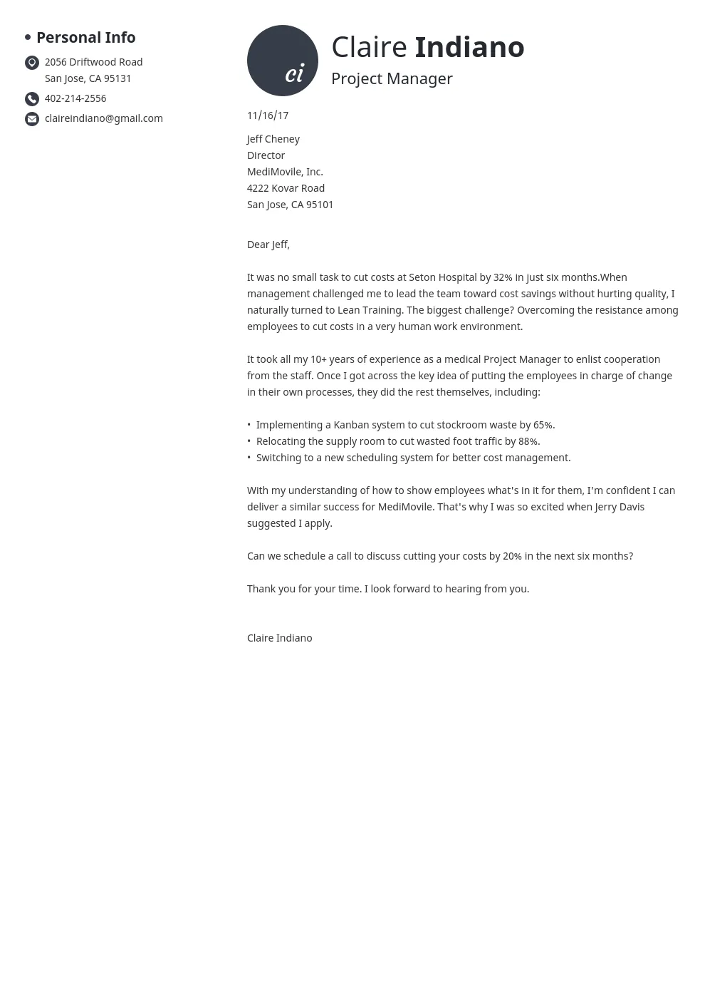 36342 direct cover letter