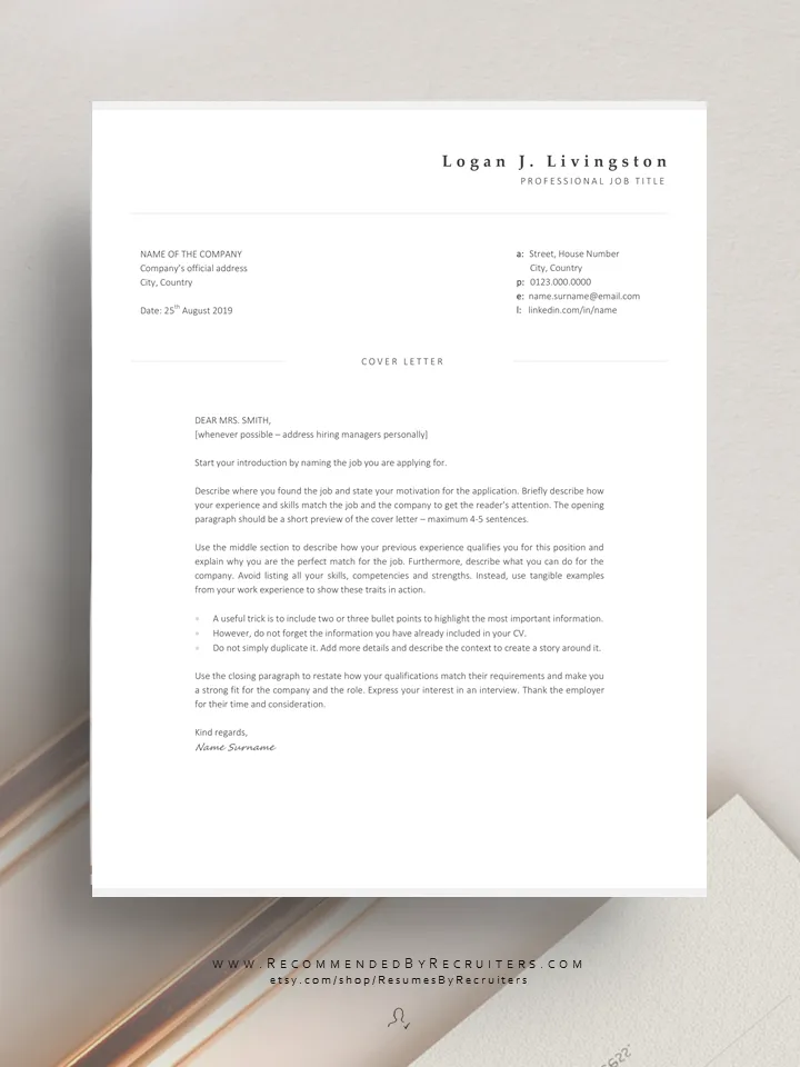 36342 tailoring cover letter