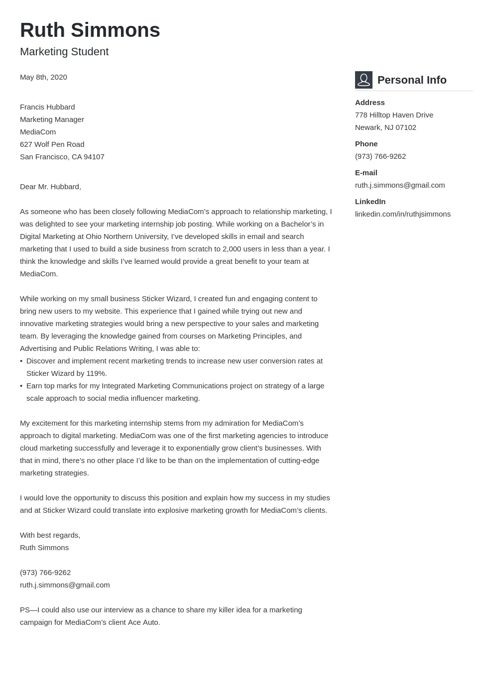 36350 marketing internship cover letter 3