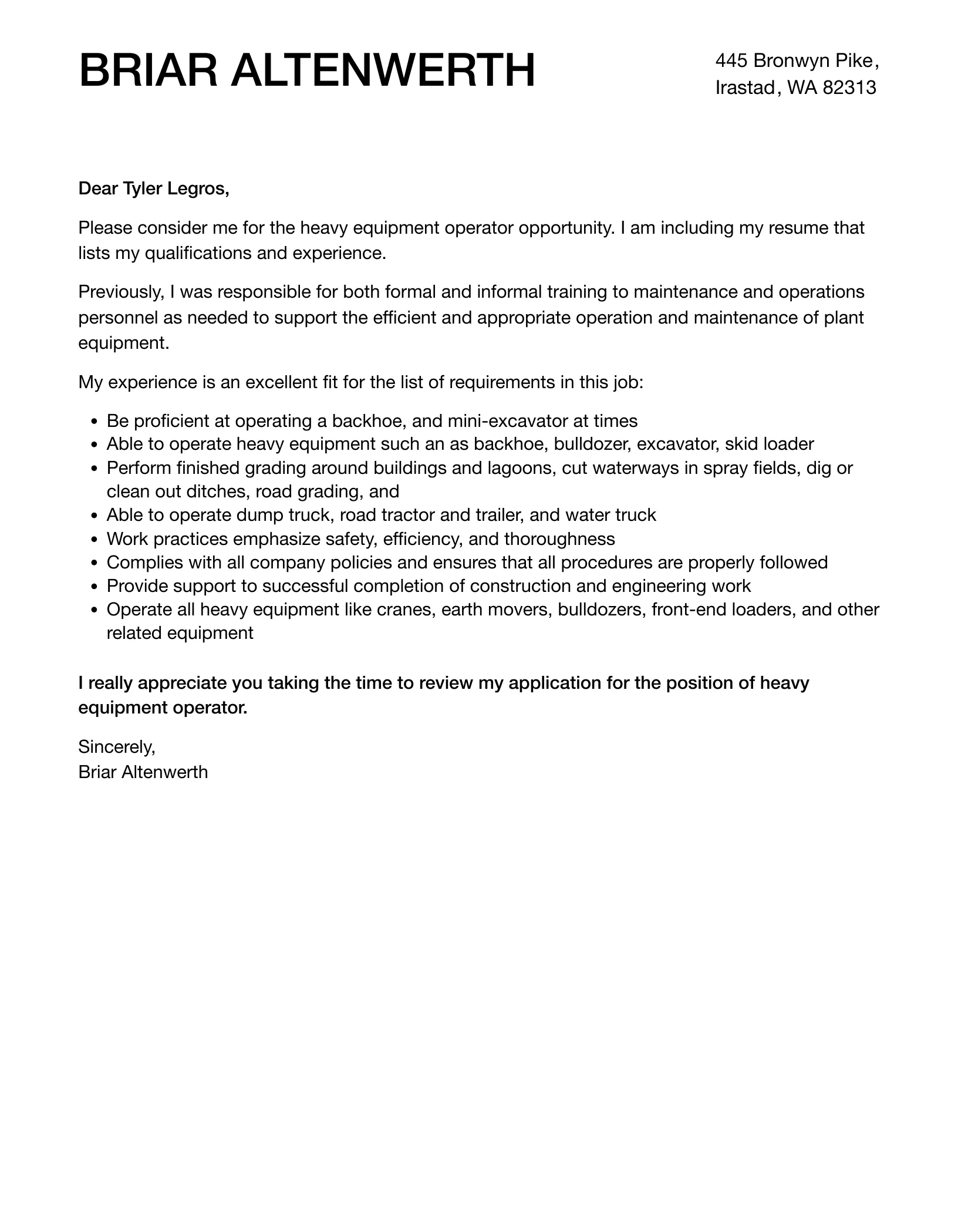 36352 cover letter format