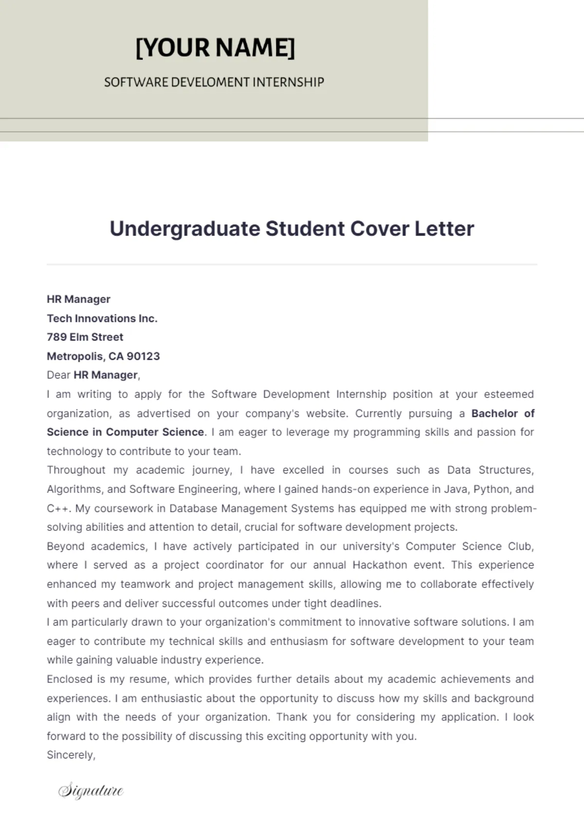 36357 cover letter formatting