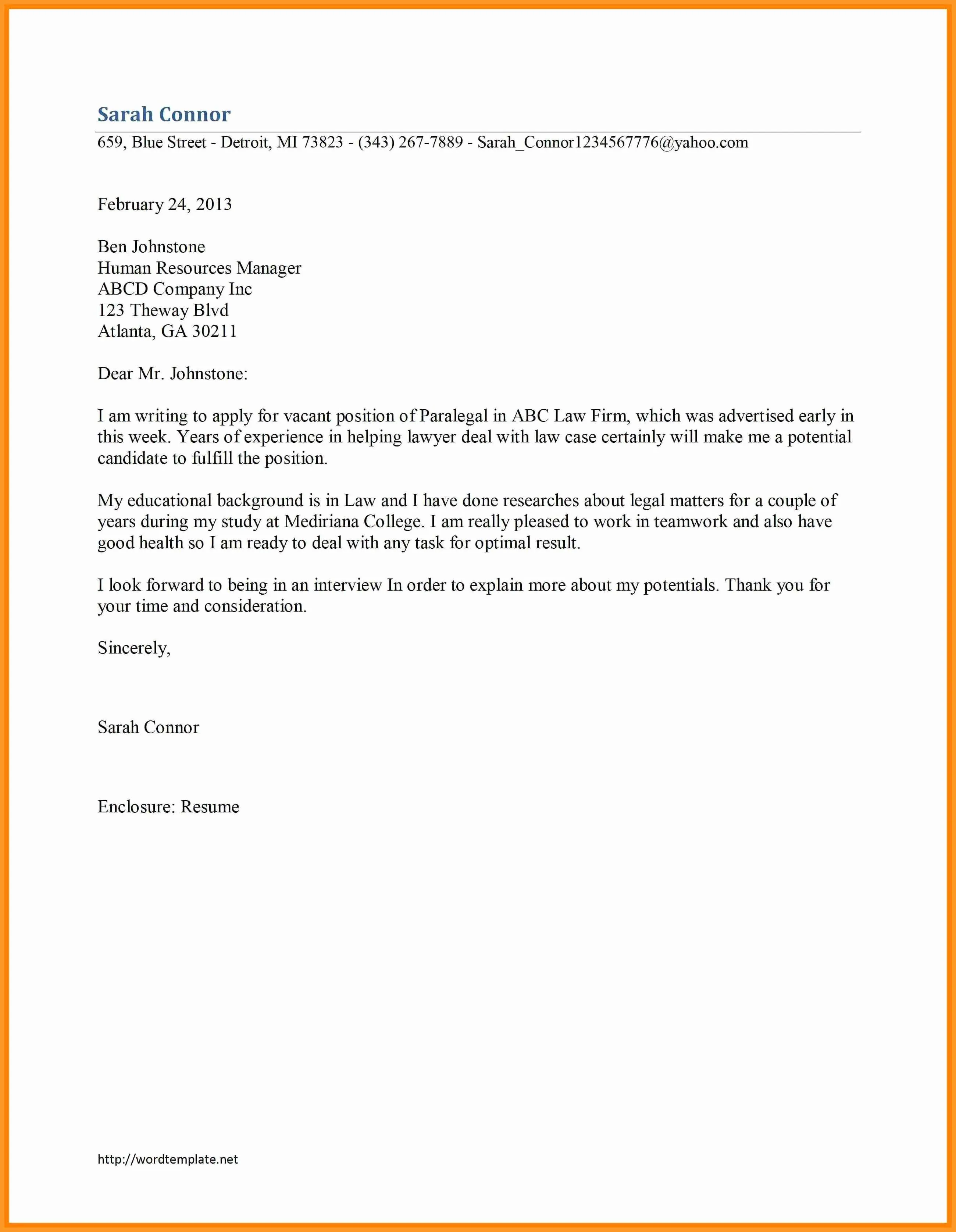 36358 cover letter formatting