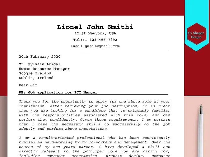 36370 cover letter personalization